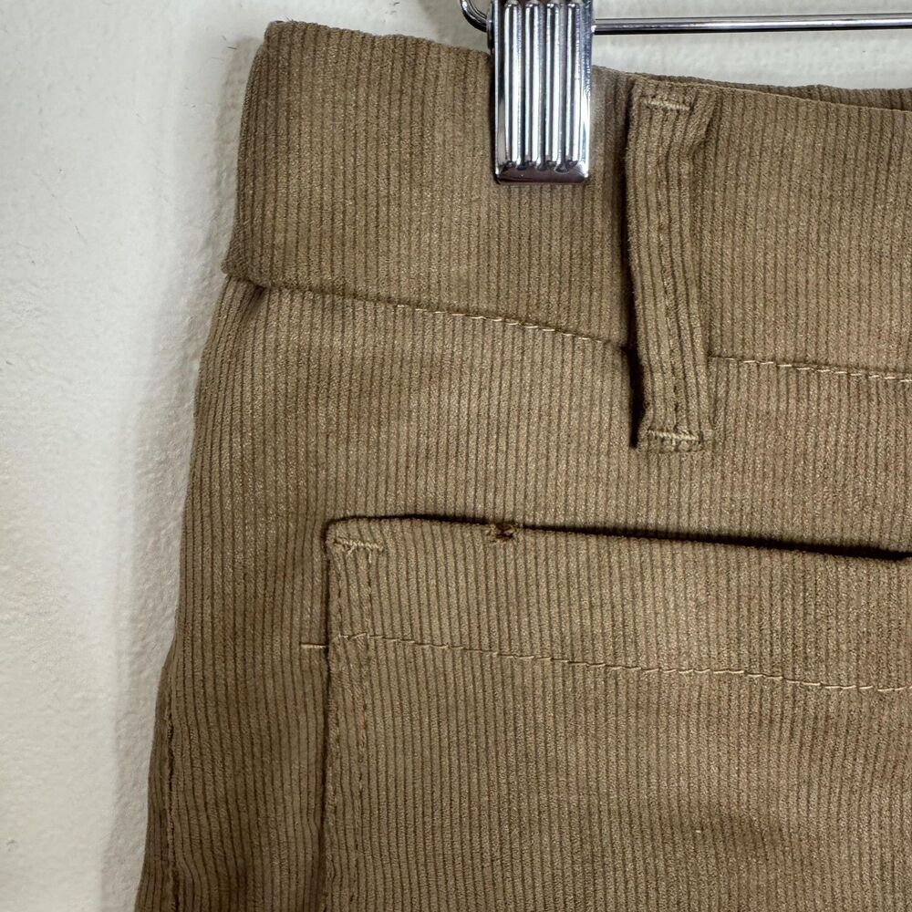 Flog Pants Womens 30 Brown Corduroy‎ Pull On Elastic Waist Straight Leg Casual - Picture 4 of 12